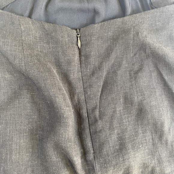 Vix Paula Hermanny Dress Women Sz XS Black Linen Blend Cut Out Beachy - Picture 5 of 10